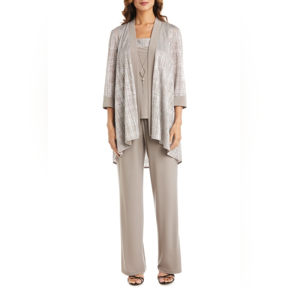 RM Richards 3-Piece Glitzy Evening Pants Suit Set 2587